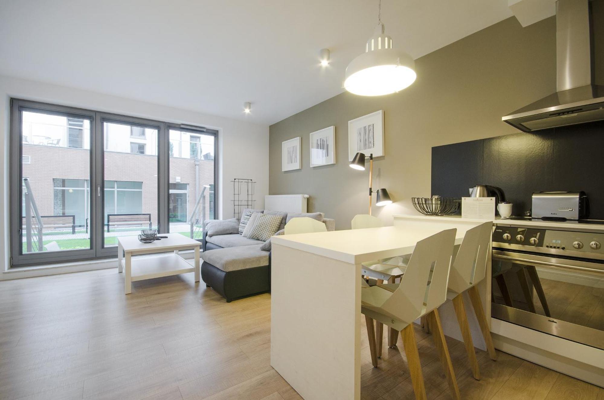Waterlane Riverside - Spa, Pool, Gym & Parking By Downtown Apartments Gdansk Dış mekan fotoğraf