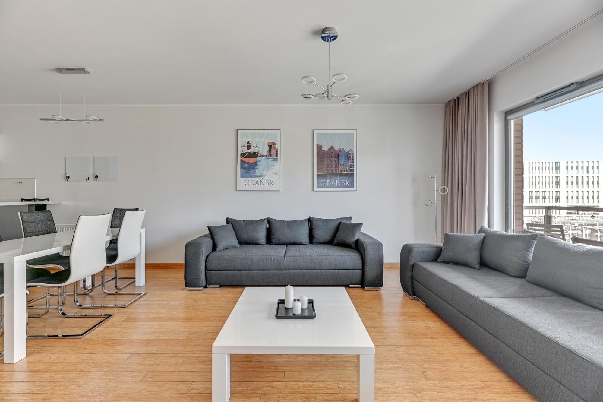 Waterlane Riverside - Spa, Pool, Gym & Parking By Downtown Apartments Gdansk Oda fotoğraf