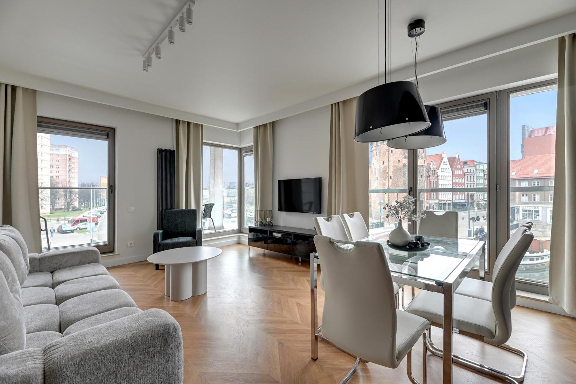 Waterlane Riverside - Spa, Pool, Gym & Parking By Downtown Apartments Gdansk Dış mekan fotoğraf