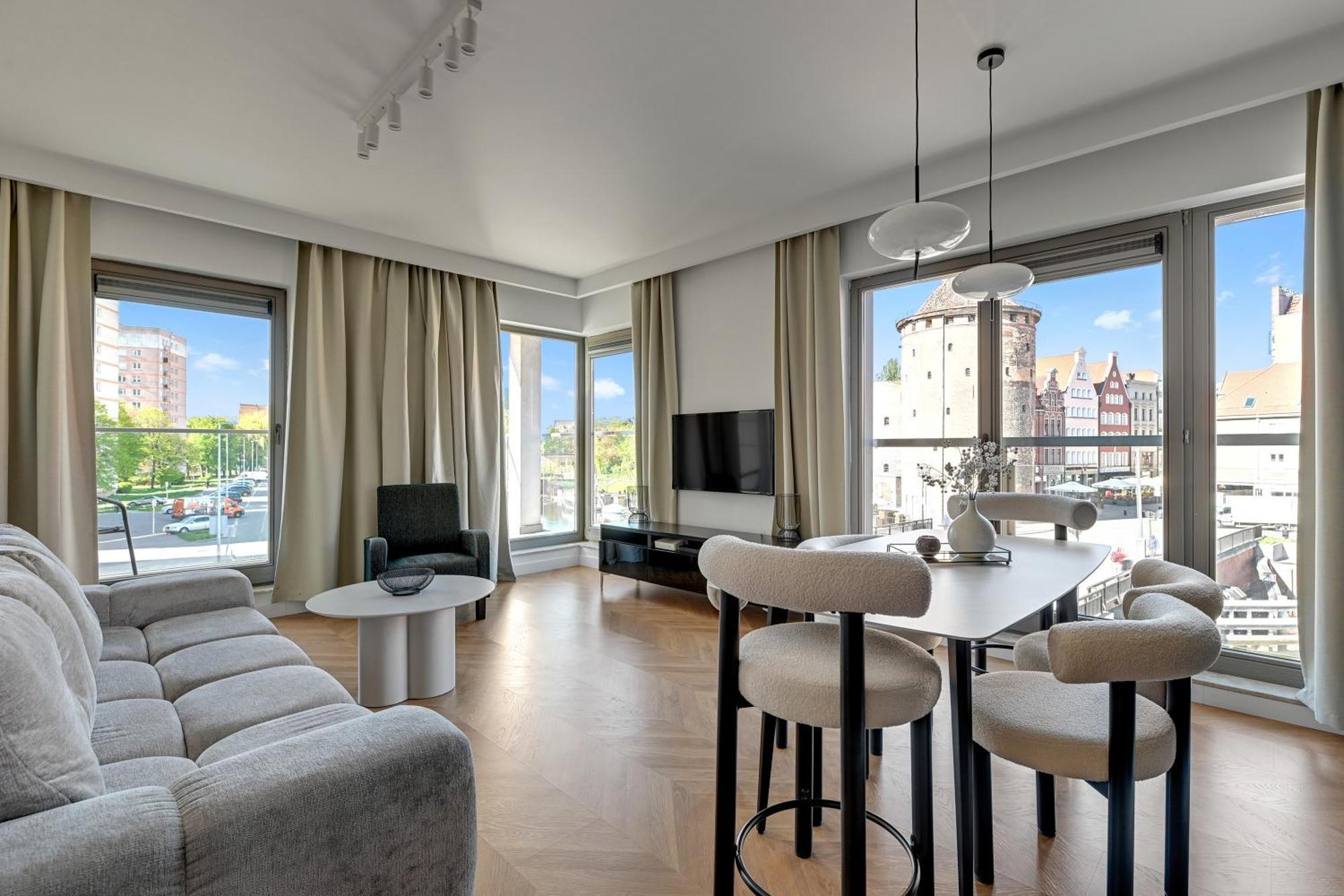 Waterlane Riverside - Spa, Pool, Gym & Parking By Downtown Apartments Gdansk Dış mekan fotoğraf